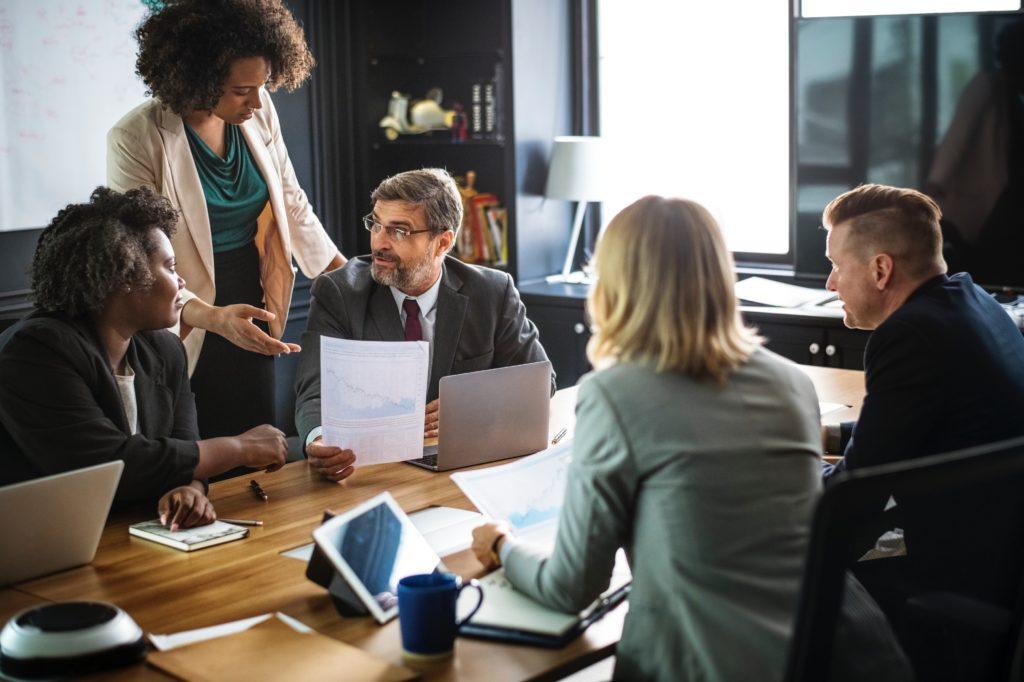 team collaboration boardroom