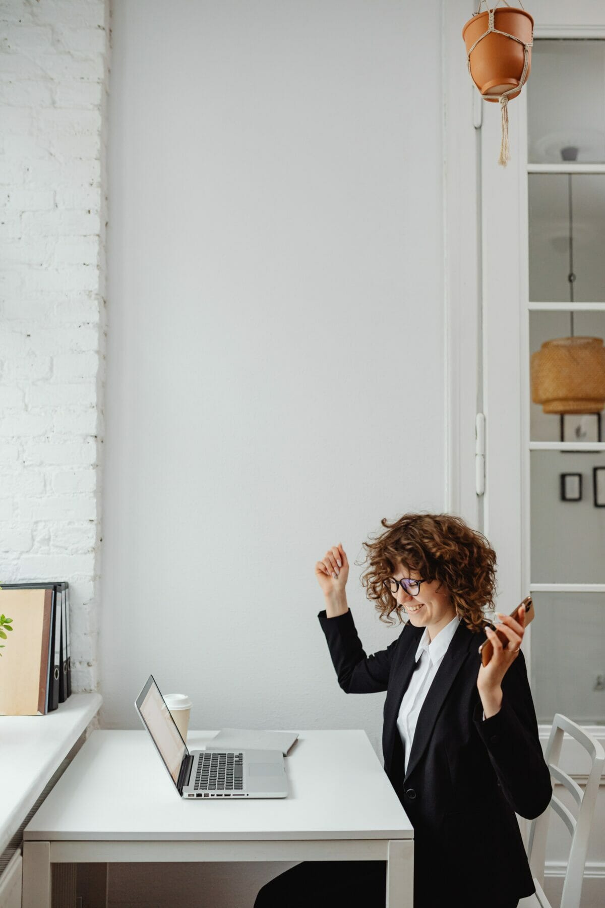 disc-test-meaning-an-individual-doing-a-victory-dance-at-her-desk